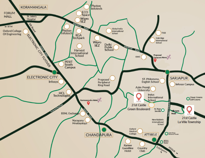 Green Boulevard Connectivity Map